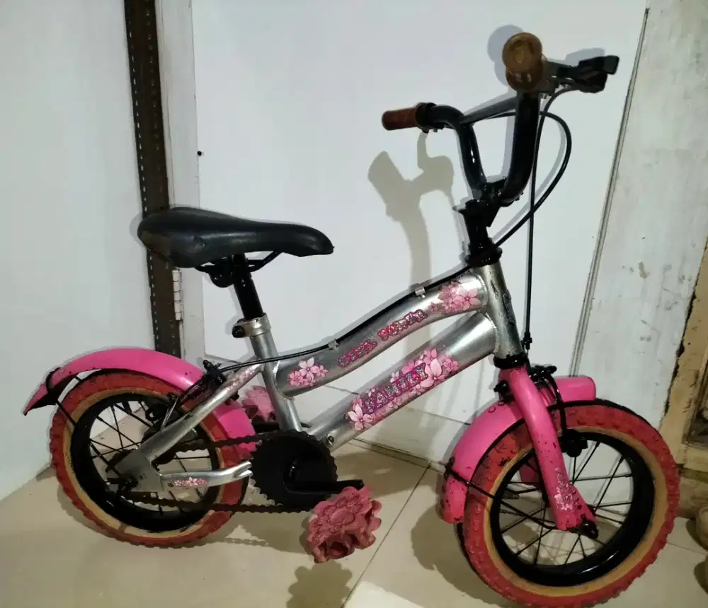 Sepeda anak ukuran 12 untuk usia 4/5 tahun