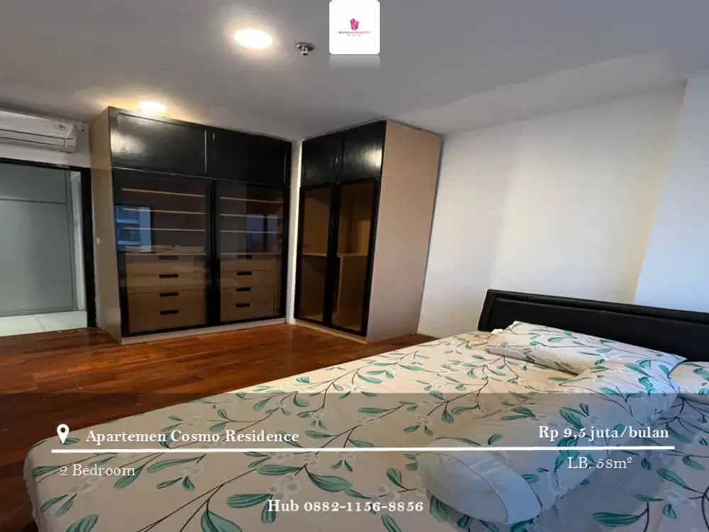 Disewakan Apartement Cosmo Residence 2BR Full Furnished