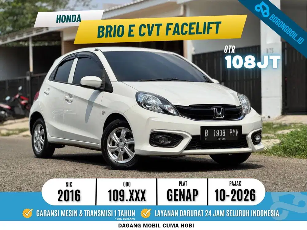 Honda Brio 1.2 E Cvt 2016 Bensin