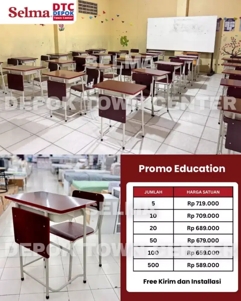 Meja sekolah set