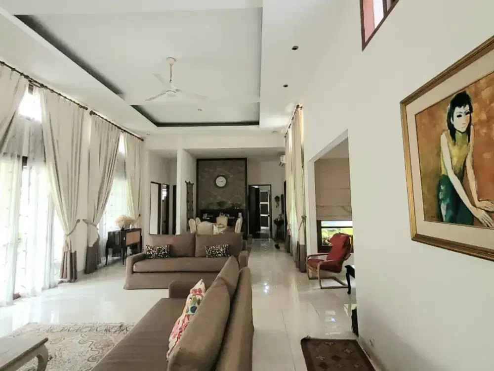 Dijual Rumah Mewah Cantik Strategis 1 Lantai Ada Kolam Ikan dan Fasilitas Kitchen Set Dekat Bxc Mall di Bintaro Tangsel Gb-11511