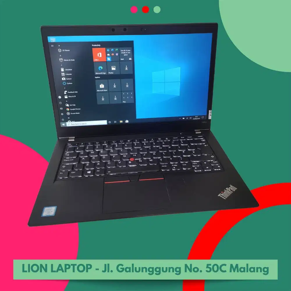 RAM 8GB Core i5 gen 8 Lenovo Thinkpad T480s SLIM [13|06]