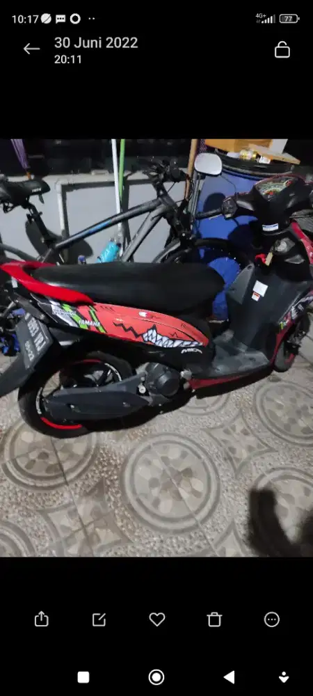 Dijual cepat Yamaha mio J low km mulus