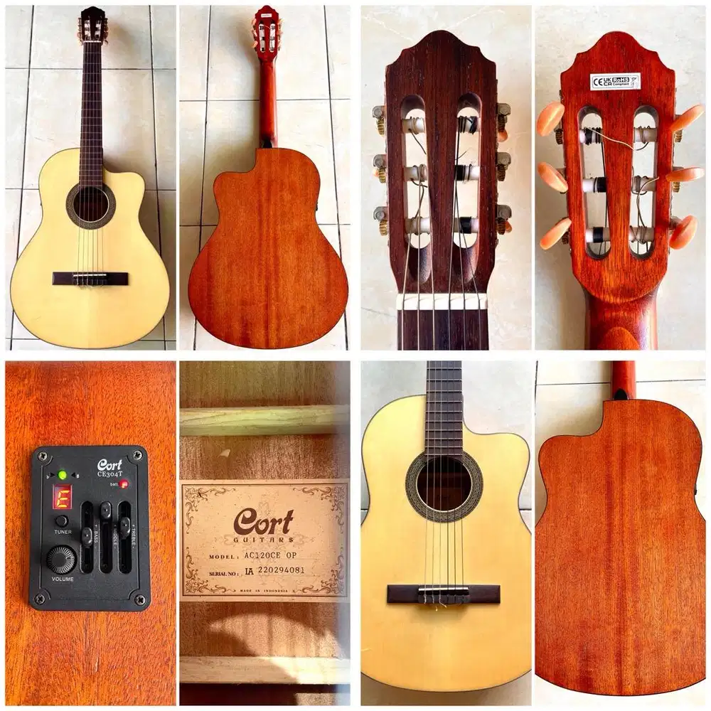Gitar Klasik Akustik Elektrik Cort AC120CE OP Original Ori 100 Yamaha