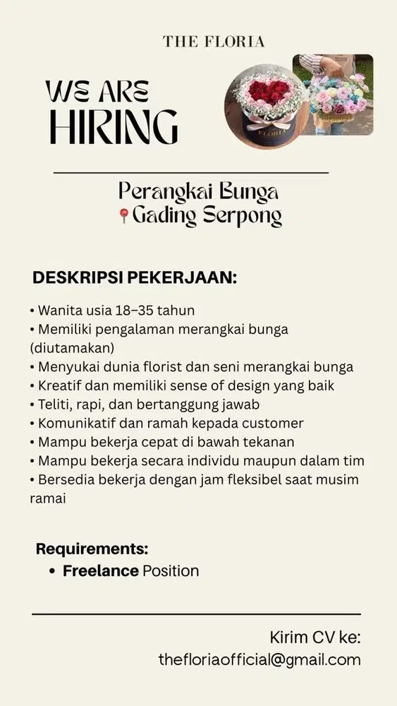 FLORIST-PERANGKAI BUNGA