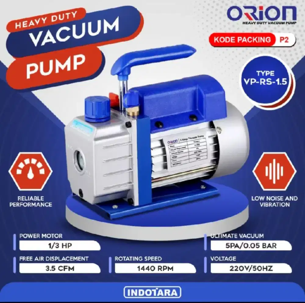 ORION HEAVY DUTY VACUUM PUMP