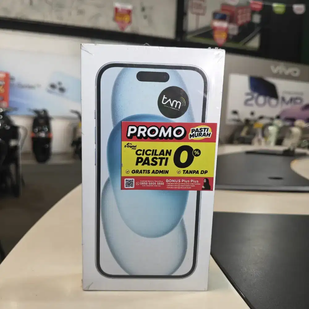 iPhone 15 128 ,ada promo triple zero , bunga 0 ,dp 0 ,admin 0