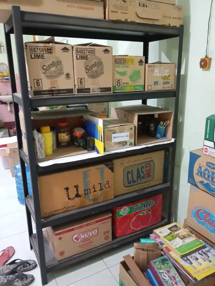 RAK BESI KRISBOW UKURAN 122X46 TINGGI 183cm