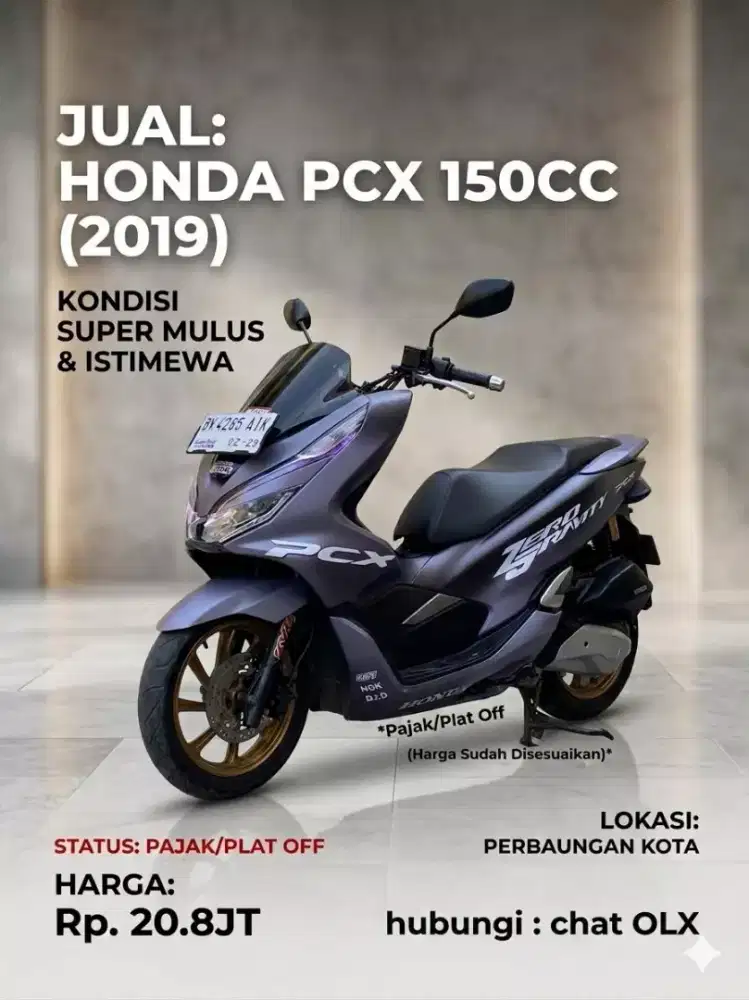 Honda PCX 150 tahun 2019