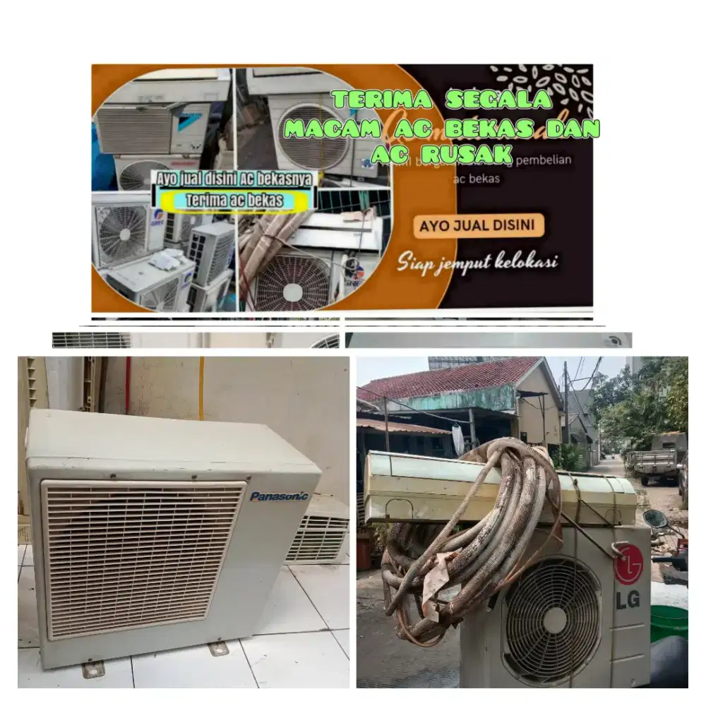 Terima ac bekas rusak