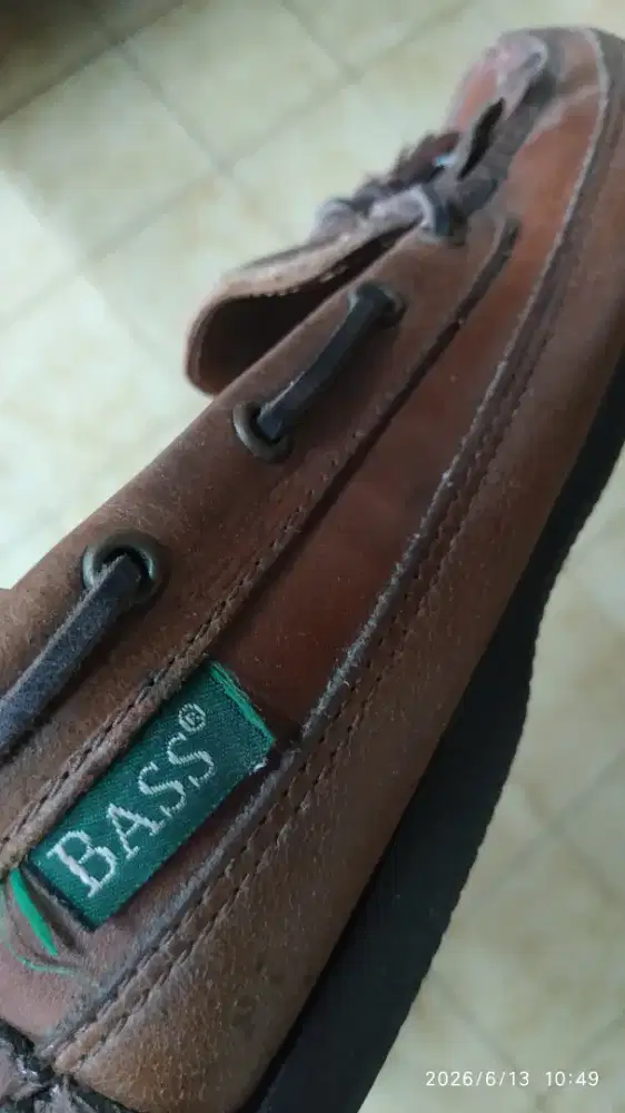 Sepatu kulit GH Bass USA, slip on size 43, second mantap ORI