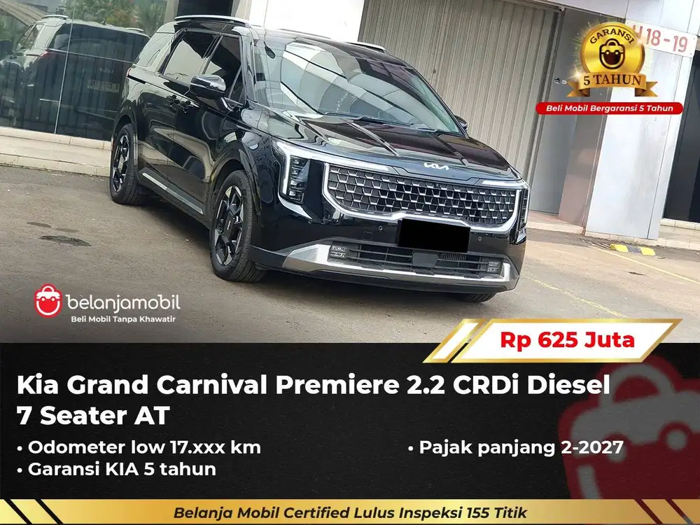 [ LOW KM 17RB ] Kia Grand Carnival Premiere 2.2 7 Seater 2024/2025