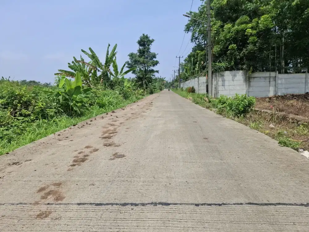 Tanah Cisauk Pinggir Jalan - SHM - Murah Strategis Dekat Stasiun Jatake - 10 Menit Tol Jatake