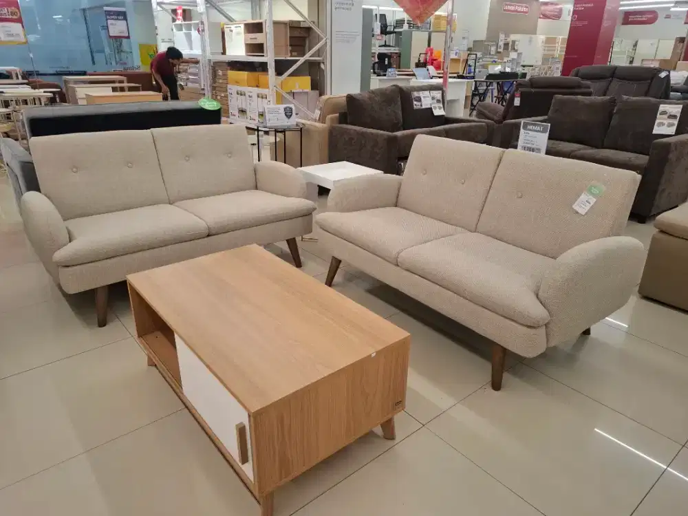 PROMO SOFA SET 2 SEATER TERMURAH