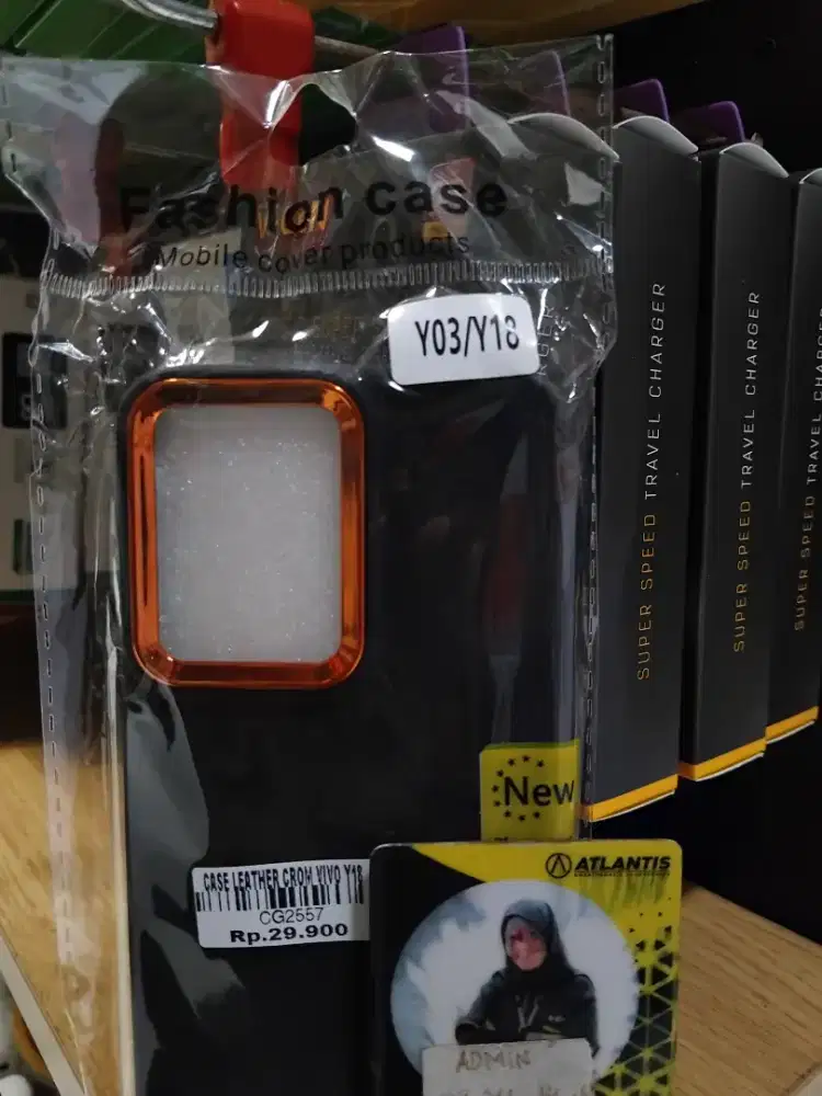 CASE LEATHER CROM VIVO Y18 | ATLANTIS DAHSYAT