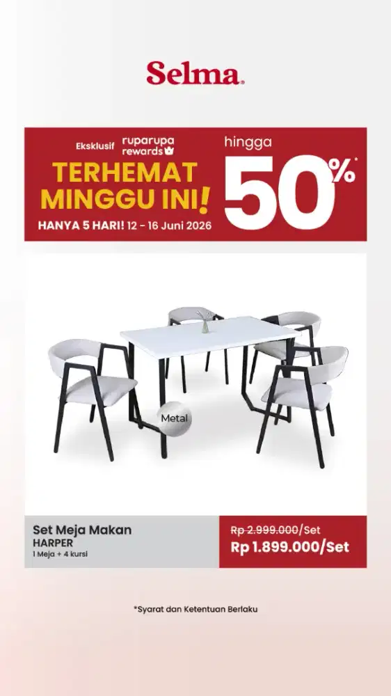 Set Meja Makan Murah