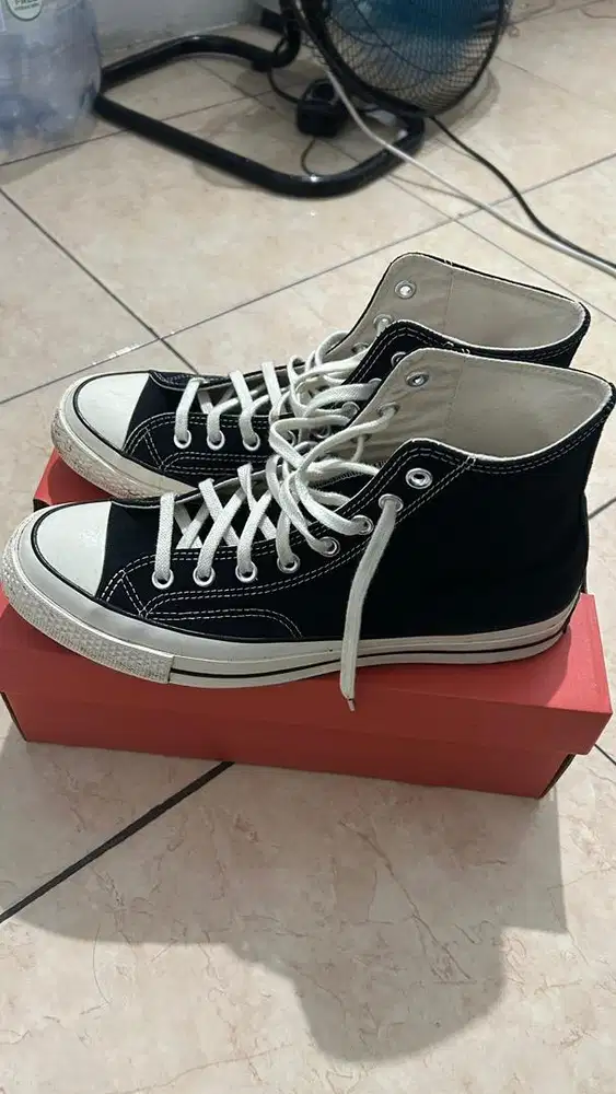 sepatu converse chuck taylor 70s high black white
