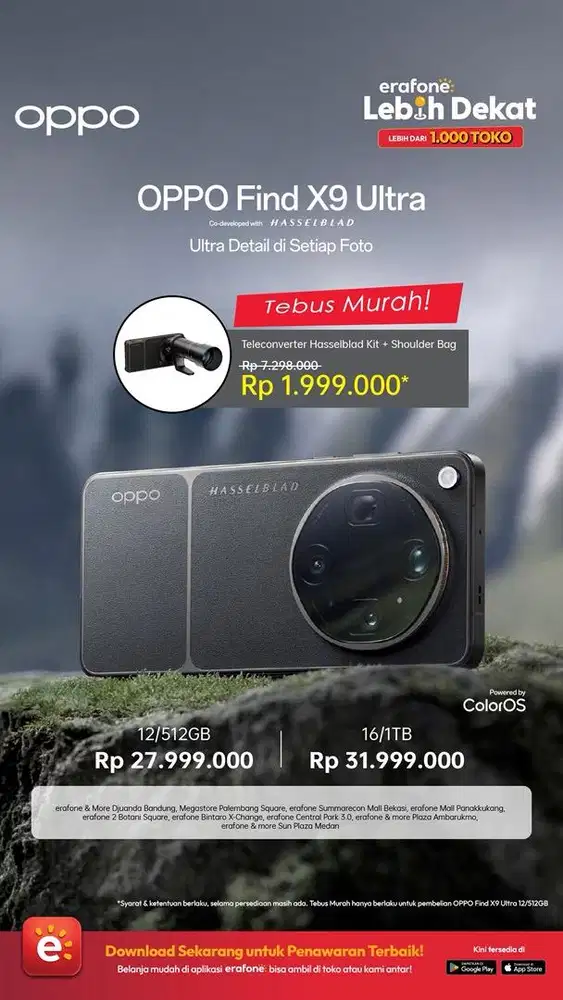 OPPO FIND X9 ULTRA ( PROMO CICILAN DAN TUKER TAMBAH )