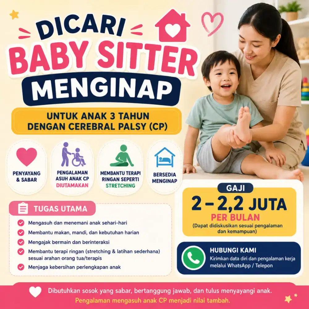 DICARI BABY SITTER MENGINAP