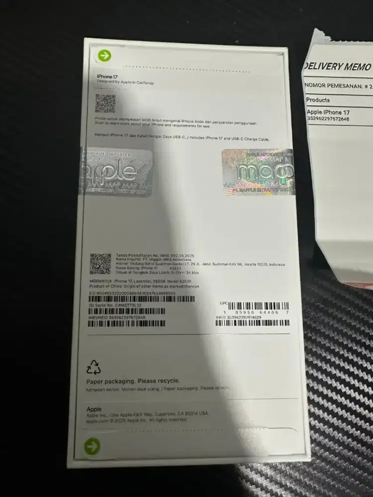 iPhone 17 basic 256Gb / segel