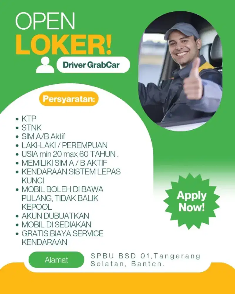 LOKER driver segera !
