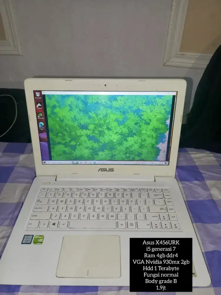 Asus x456urk, i5 7200u, ram 4gb ddr4, Nvidia 930mx 2gb, hdd 1 tb