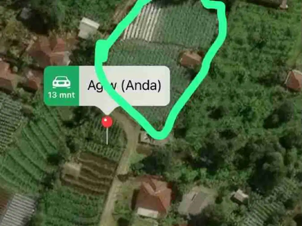 Jual Tanah di Kawasan Wisata Gracia & Sari Ater Luas 1665  m2 . ada Sumber Air Panas.