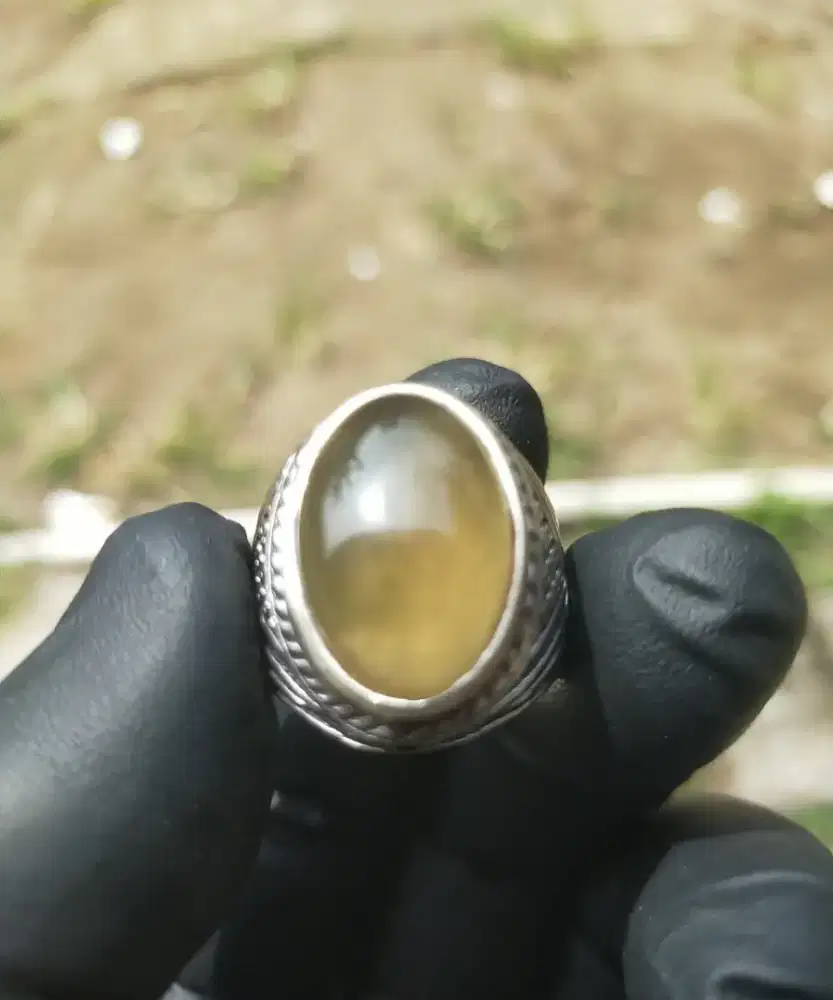 Cincin batu akik natural solar aceh