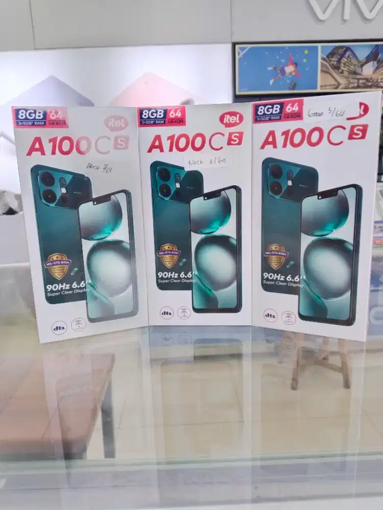ITEL A100Cs 3GB/64GB, 5000mAh, 90Hz, Produk Original & Garansi Resmi