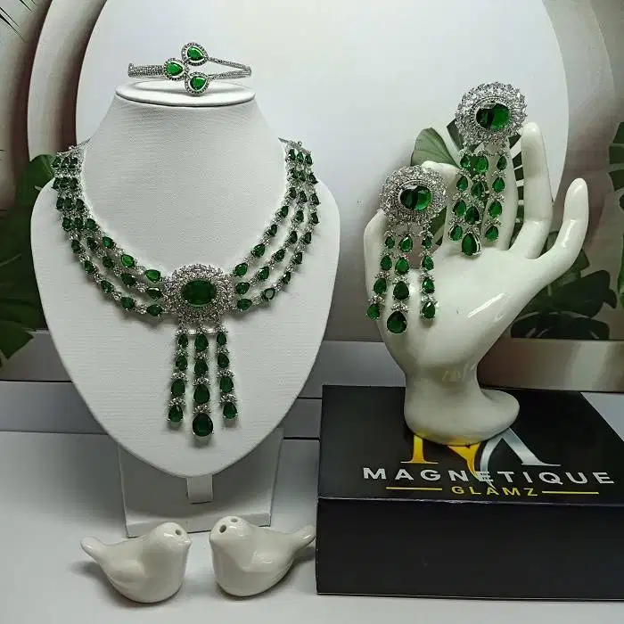 L4 SET KALUNG INDIA CHOKER JEWELRY PERNIKAHAN WEDDING PREMIUM