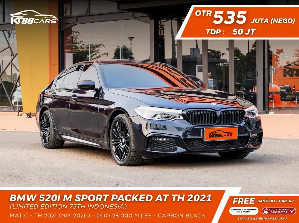 [BERGARANSI] BMW 520i M SPORT G30 LIMITED EDITION 75TH THN 2020/2021