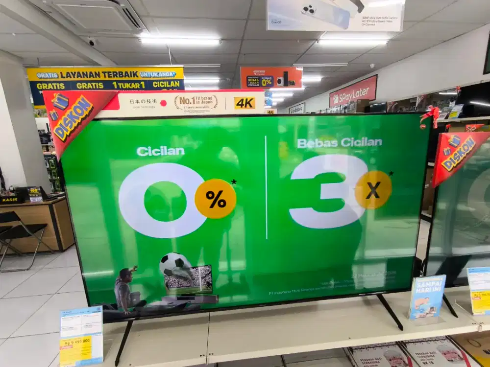 Tv Sharp 65inchi 4T-C65HJ60001|65 inch|4K|Google TV|180watt