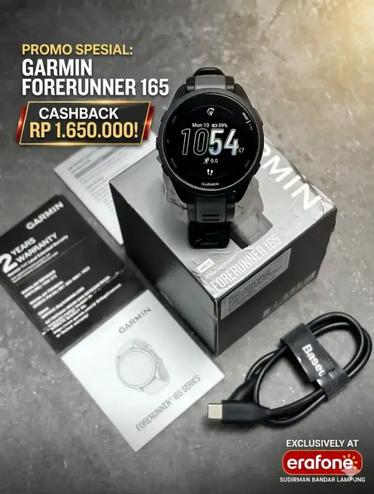 Gokill!! Garmin forreruner 165 Cashback 1.650.000 di Erafone sudirman