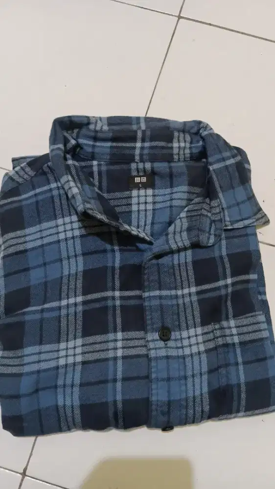 Flanel uniqlo, laruso dan polo HM