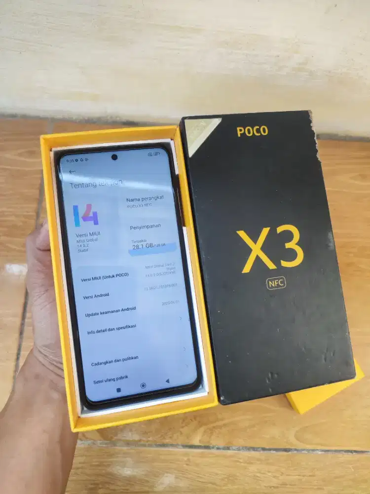 poco x3 nfc 8/128 lengkap