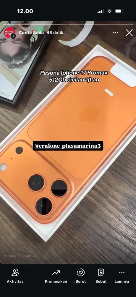 iphone 17 promax 256Gb cicilan ktp saja