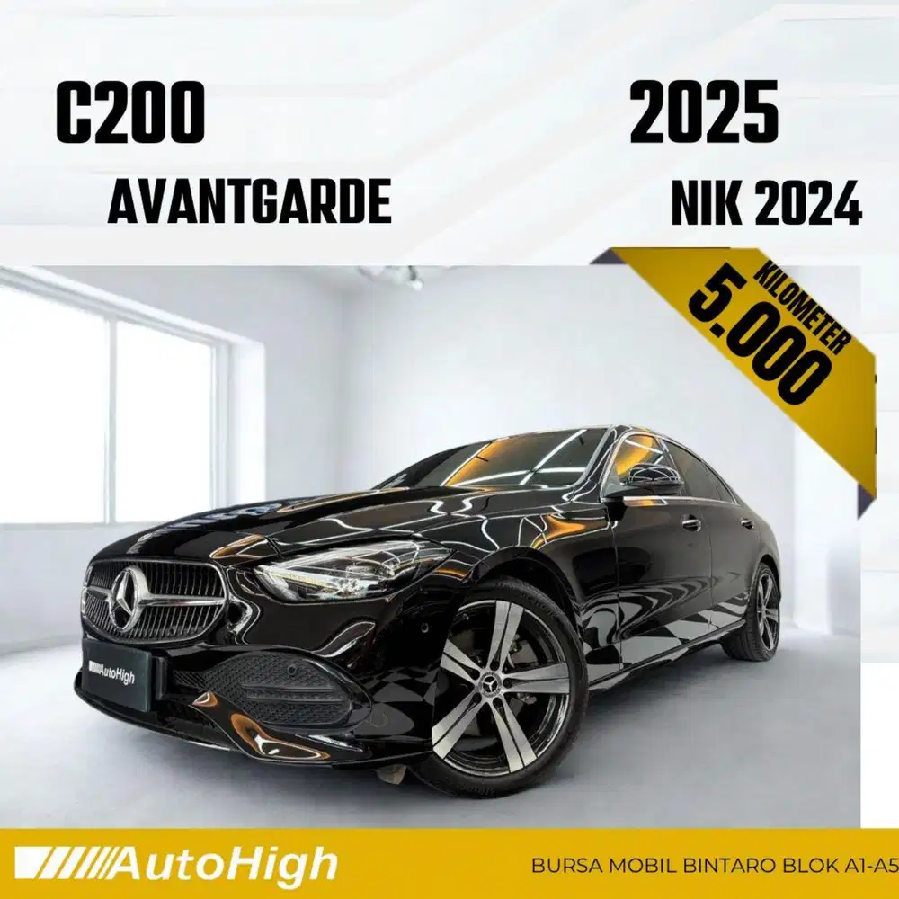 DP10% [Km5.000] C200 Avantgarde 2024 Black Reg 2025 #AUTOHIGH
