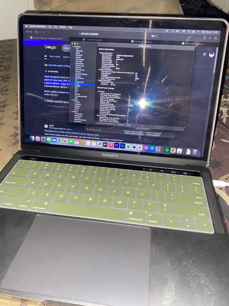Macbook pro 2017 13 inch 8/512Gb Touchbar intel core i5