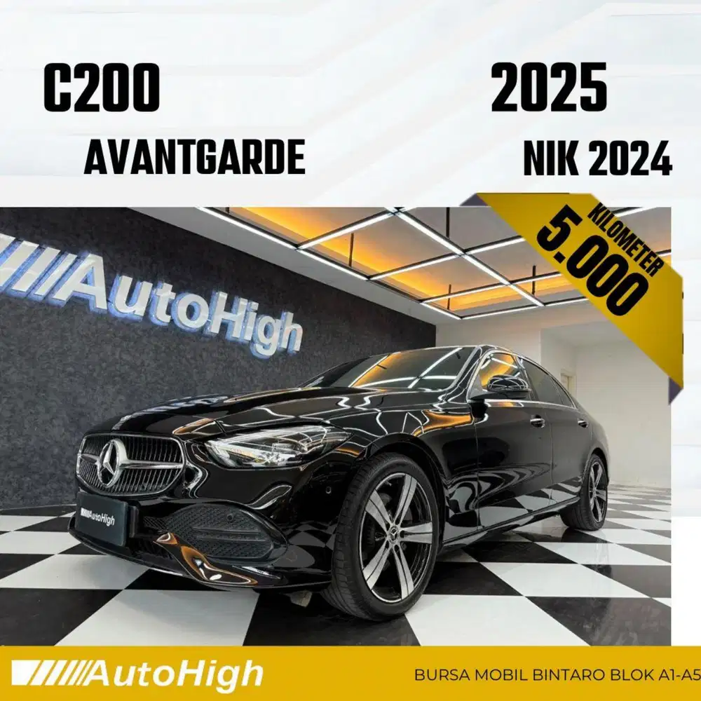 DP10% [Km5.000] C200 Avantgarde 2024 Black Reg 2023 #AUTOHIGH