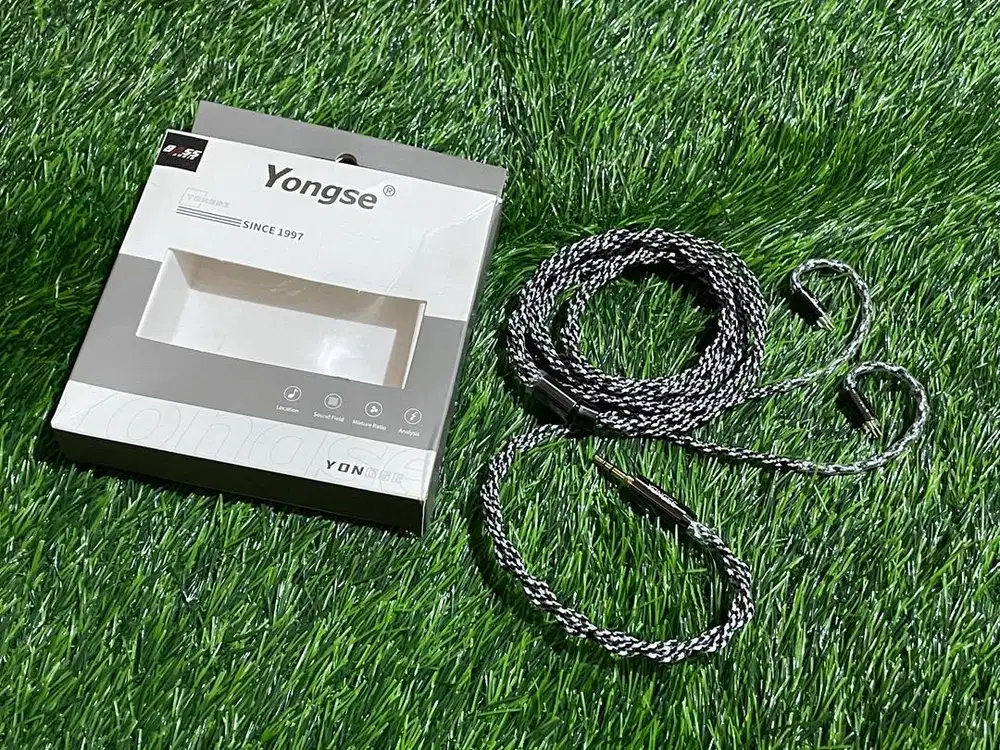 Kabel iem yongse venom 4 strand 6N 3.5mm headphone Bandung