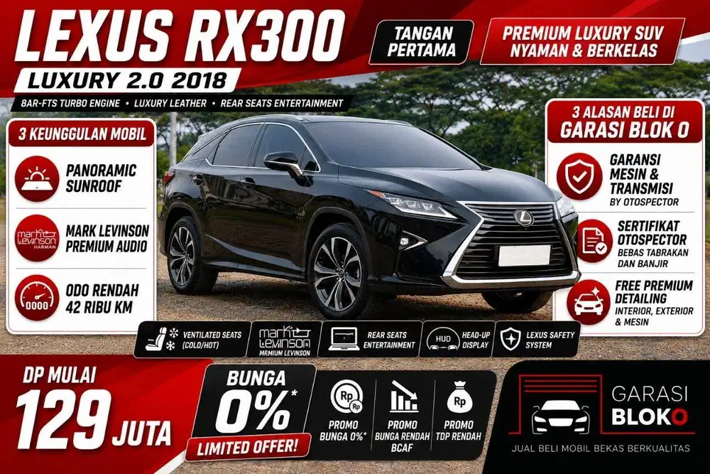 Lexus RX300 Luxury 2.0 2018