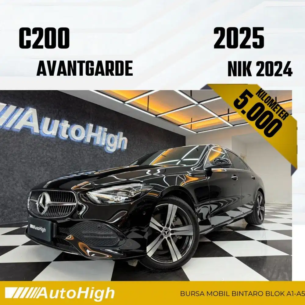 DP10% [Km5.000] C200 Avantgarde 2024 Black Reg 2025 #AUTOHIGH