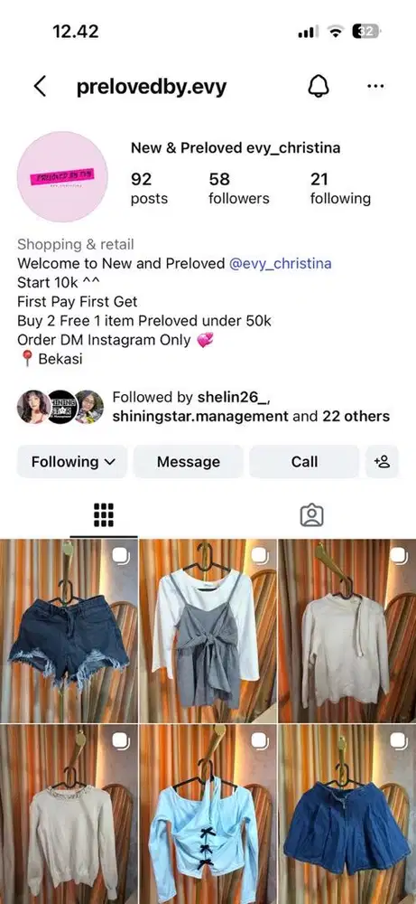 Dijual Pakaian Baru & Bekas Murah