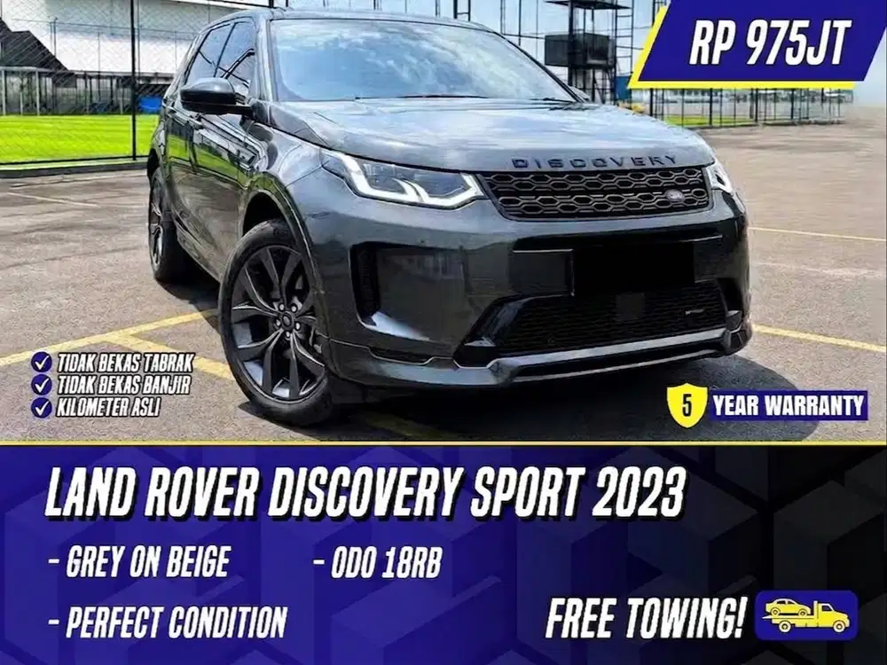 Land Rover Discovery Sport 2023 NIK 2022 Grey on Black Beige Defender