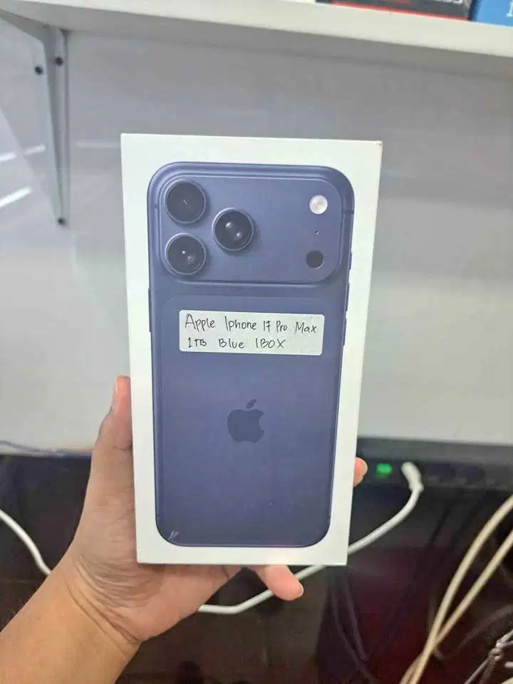 IPhone 17 Pro Max 1TB Deep Blue New Segel Garansi IBox
