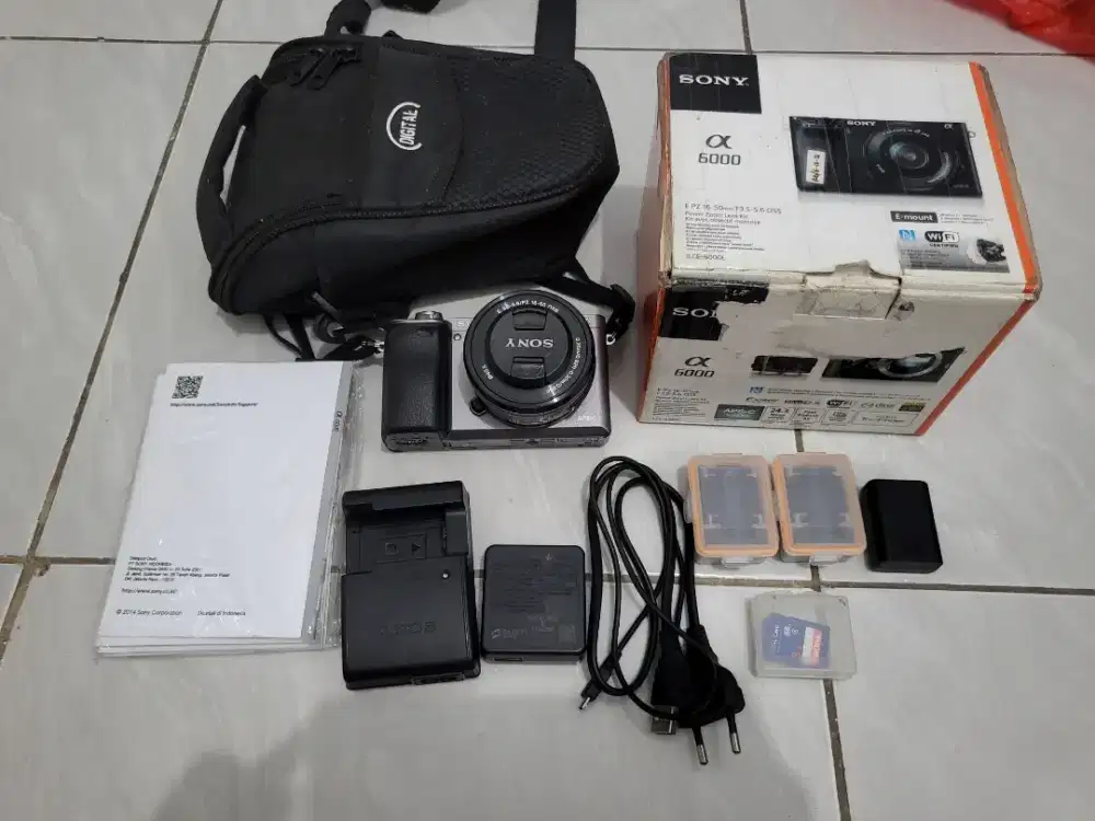 Dijual Sony A6000 Mulus (Bonus Baterai Kingma 2 Pcs + SD Card)