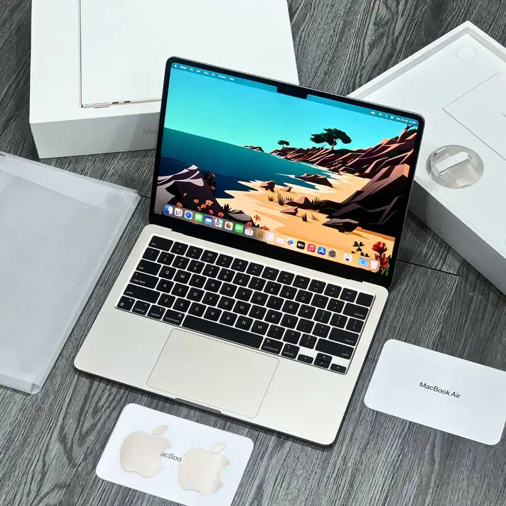 BH 97% MACBOOK AIR M2 8GB/256GB EX IBOX LENGKAP