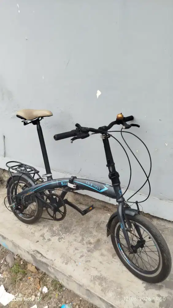 Sepeda lipat oddesay uk 16 tahan banting rem2 pakem siap pakai