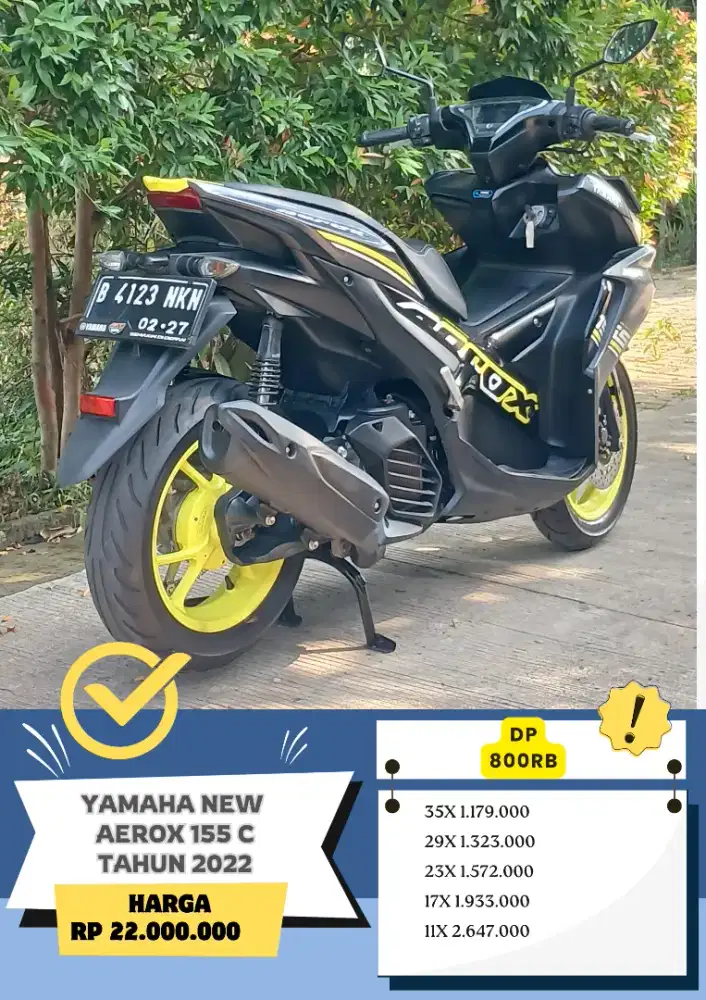 YAMAHA NEW AEROX 155 C TAHUN 2022