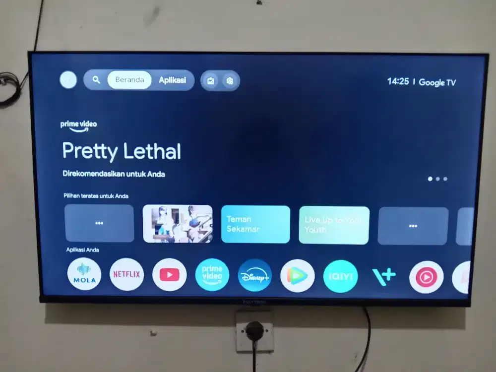 Jual tv 40 inc, polytron...baru pemakain 8 bulan, masih mulus,
